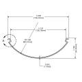 OEM PC Plastic Profile U-shaped Molding Channel Profile